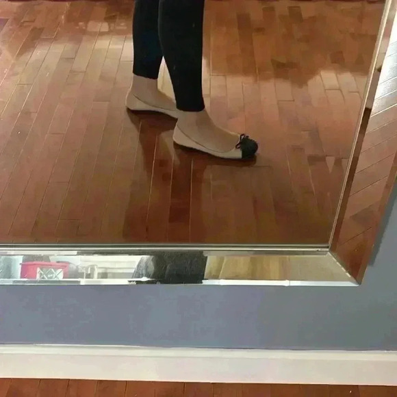 Sam Edelman Beatrix Cream and Black Spiked Toe Flats - Picture 7 of 7